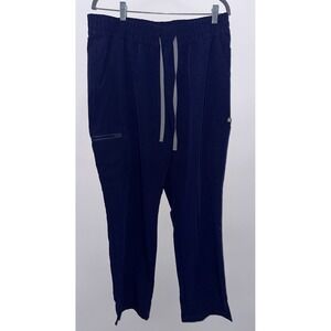 Figs Yola Skinny Scrub‎ Pants Size XL Womens Dark Navy Blue Medical Nursing